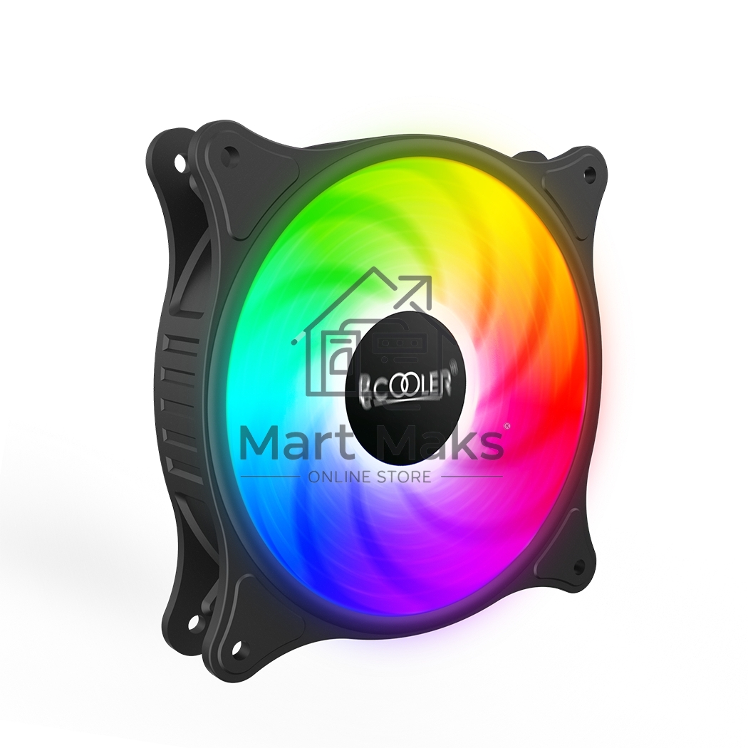Вентилятор для корпуса PCCooler FX 120 ARGB черный, 120 мм, 2000 об/мин, 33.2 дБ, 4 pin