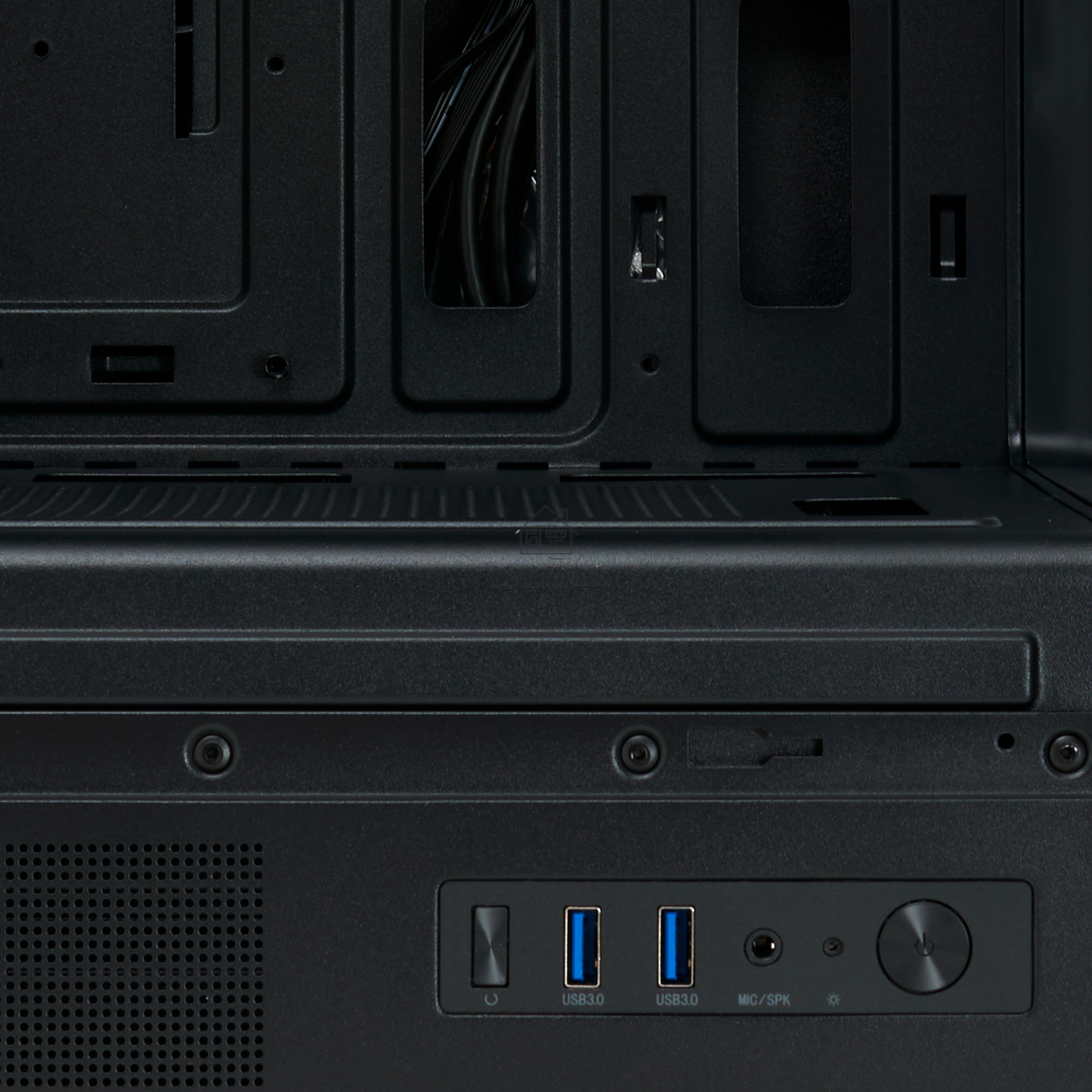 Компьютерный корпус  HSPD F510, Panoramic Mid Tower, черный, TG, 0.5 SPCC, 3x120mm ARGB ATX, mATX, mITX 180/280/160mm 1x2.5