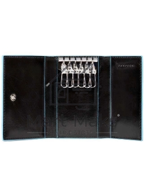 Ключница Piquadro Blue Square PC1396B2/N черный натур.кожа