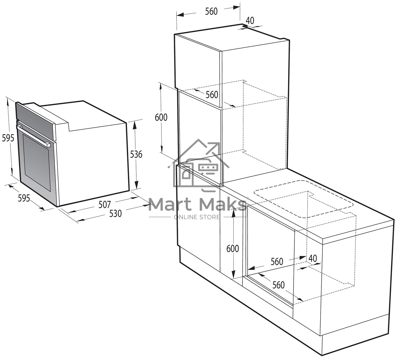 Духовой шкаф электрический Gorenje BO6737E02NX, черный