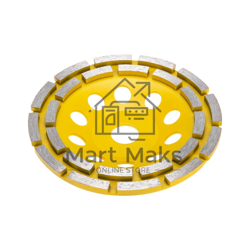 Чашка алмазная шлифовальная, двухрядная, 150х22,2мм KRANZ