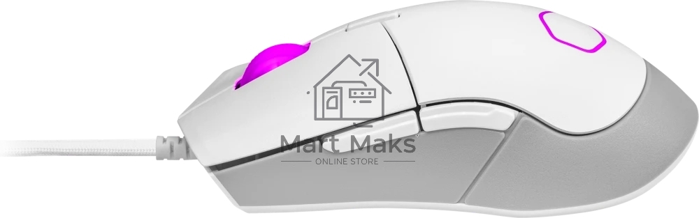 Мышь проводная Cooler Master MM-310-WWOL1 белый, 12000 dpi, USB Type-A, кнопки - 6