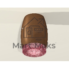 Светильник Ambrella Light XS1124010 SCF/PI кофе песок/розовый MR16 GU5.3 (C1124, N7193)
