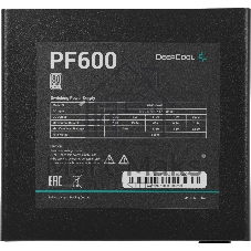 Блок питания Deepcool/GamerStorm PF600 (R-PF600D-HA0B-WDEU), 600Вт, 80 PLUS, 120мм, черный