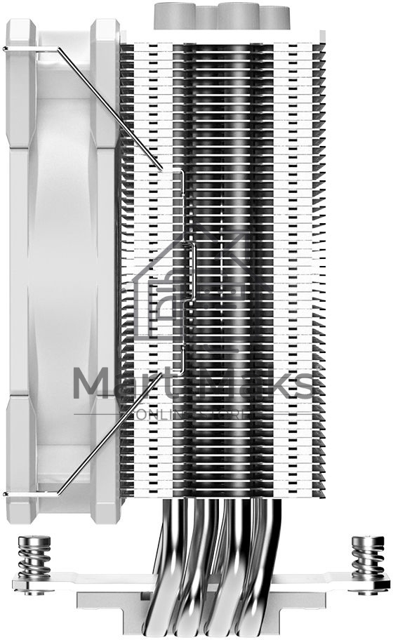 Кулер ID-COOLING SE-224-XTS белый 120мм алюминий+медь 1500rpm 29db 4-pin 220W 151мм