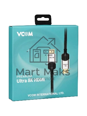 Кабель VCOM CG865-1.5M HDMI 19M/M,ver. 2.1, 8K@60 Hz 1 м VCOM CG865-1.5M