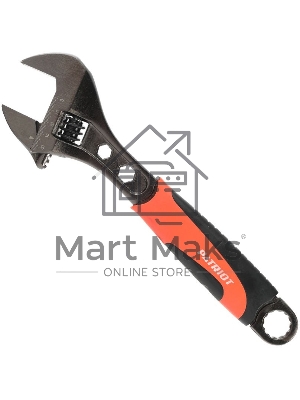 Ключ разводной Patriot AWF-300, обрезиненная ручка, 300/35 мм