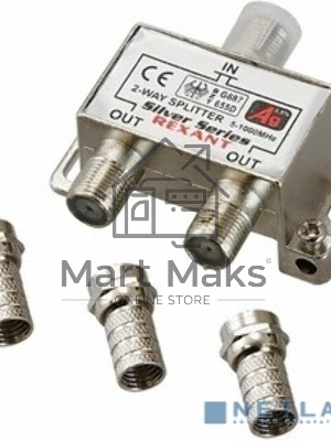 Делитель ТВ х 2 + 3шт. F 