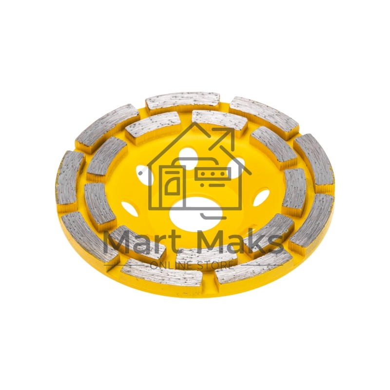 Чашка алмазная шлифовальная, двухрядная, 115х22,2мм KRANZ