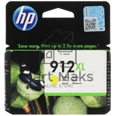 Картридж струйный HP 912XL 3YL83AE желтый увеличенной емкости (825 стр) для HP OfficeJet 801x, 802x