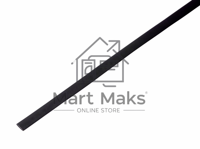 Трубка термоусадочная Rexant 6.0/3.0 1м черный