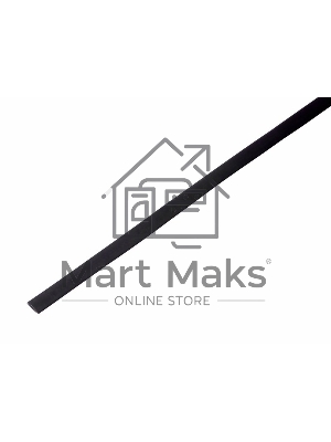 Трубка термоусадочная 6.0/3.0 1м черный Rexant 20-6006