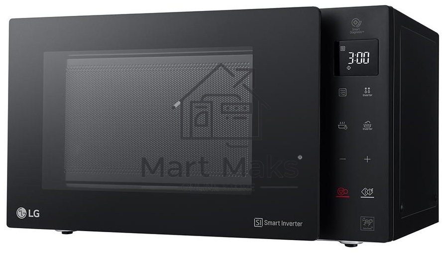 Микроволновая печь LG MW23R35GIB инвертор, черный, 23 л, 1000 Вт, переключатели - сенсор