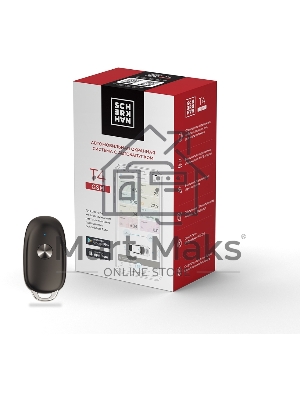 Автосигнализация Scher-Khan T4 Compact с обратной связью + дистанционный запуск брелок с ЖК дисплеем