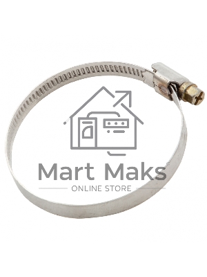 Хомуты Сибртех нержав. сталь, стандартное болтовое крепление 50-70 мм, ширина 9 мм, 50 шт.