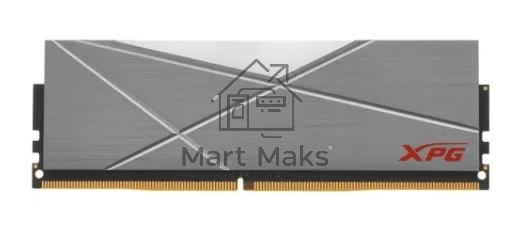 Оперативная память XPG Spectrix D50 RGB, DDR4, 8GB (1x8GB), 3600MHz, CL18, DIMM, с радиатором, RGB, серый