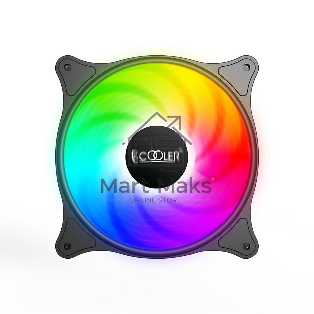 Вентилятор для корпуса PCCooler FX 120 ARGB черный, 120 мм, 2000 об/мин, 33.2 дБ, 4 pin