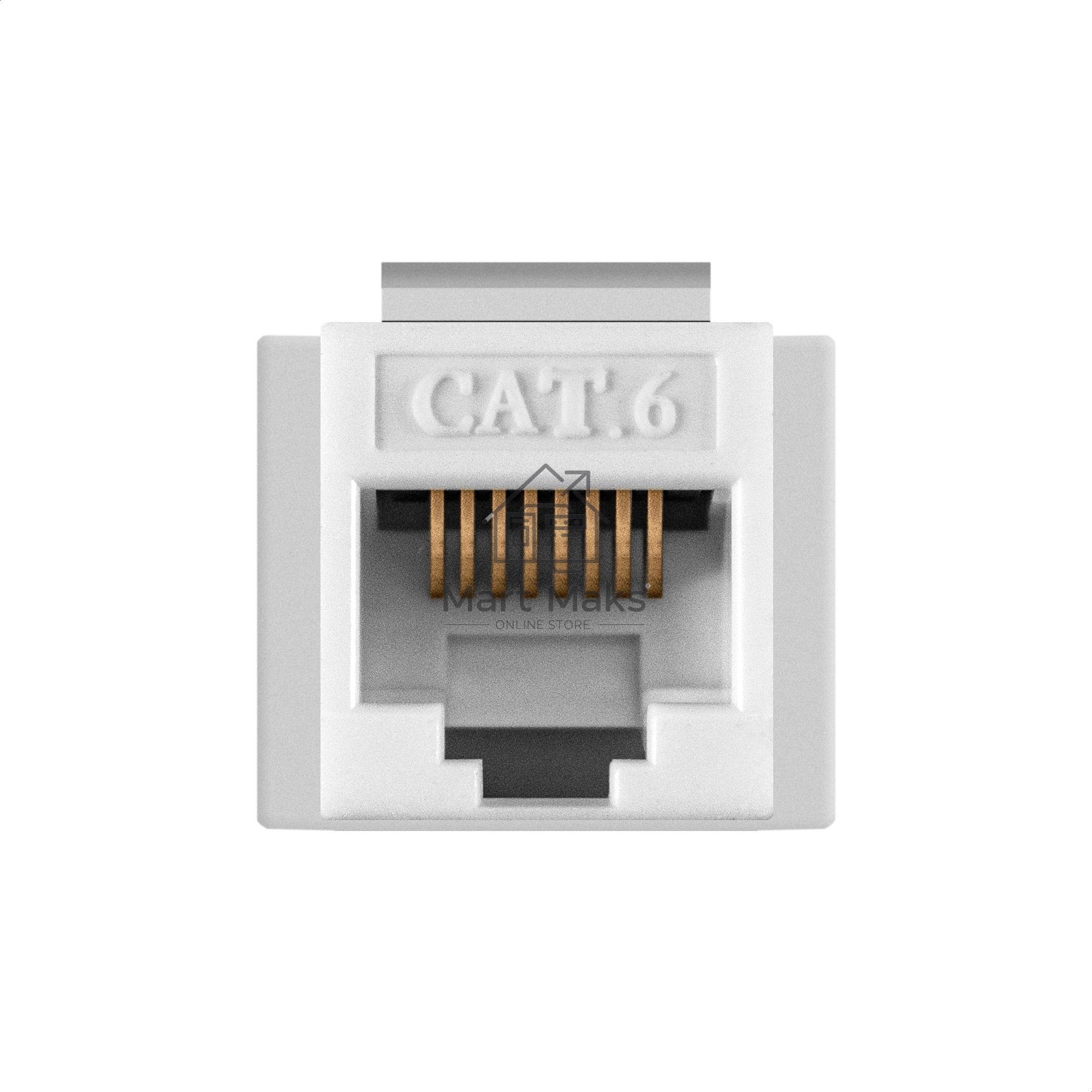 Модуль-вставка Keystone Jack RJ-45 ExeGate KJ-8P8C-U-C6-90-110 (Кат.6, неэкранированная, 90 градусов, IDC 110)