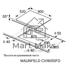 Индукционная варочная панель Maunfeld CVI905SFLGR