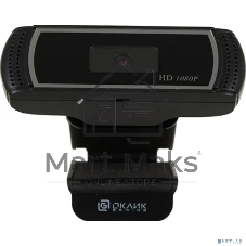 Веб-камера OKLICK OK-C013FH 1920x1080, 30 кадр/с, USB Type-A, микрофон (шумоподавление), универсальное крепление