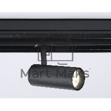 Светильник трековый светодиодный GL3814 BK черный IP20 7W 4000K 48V 24° D35*80