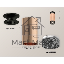Светильник Ambrella Light XS6326102 PPG/PBK/BK золото розовое полированное/черный полированный/тонированный MR16 GU5.3