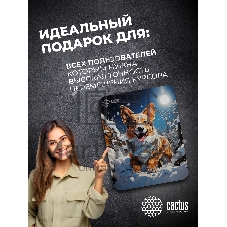 Коврик для мыши Cactus Corgi рисунок 300x250x3мм (CS-MPC-D13M)