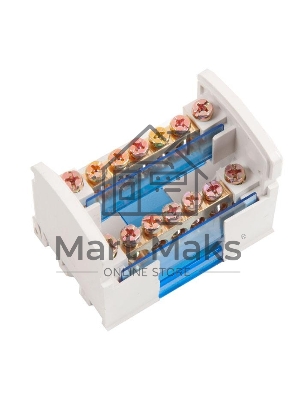 Шины на DIN-рейку в корпусе Iek YND10-2-07-100 (кросс-модуль) ШНК 2х7 L+PEN ИЭК