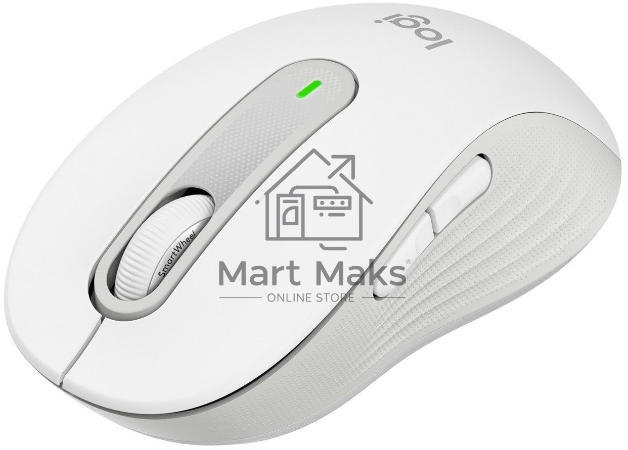 Мышь беспроводная Logitech Signature M650 белый, 4000 dpi, радиоканал, Bluetooth, USB, кнопки - 5