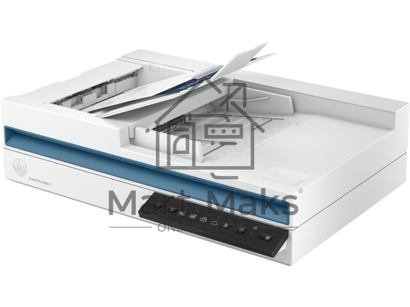 Сканер планшетный HP Scanjet Pro 2600 f1, A4, CIS, 600x600dpi, ДАПД 60 листов, ч/б 25 стр. или 50 изобр. в минуту (300dpi),цв. 25 стр/мин / 50 изобр/мин, 48 бит, 24 бит, USB 2.0 (20G05A)