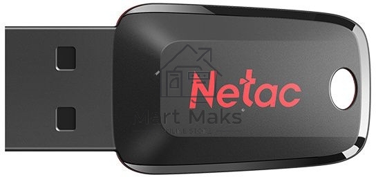 Флешка USB R/W Netac 4GB U197 NT03U197N-004G-20BK USB2.0 черный/красный
