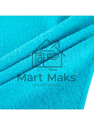 Салфетка универс. Home Palisad из микрофибры 300x300 мм, голубая