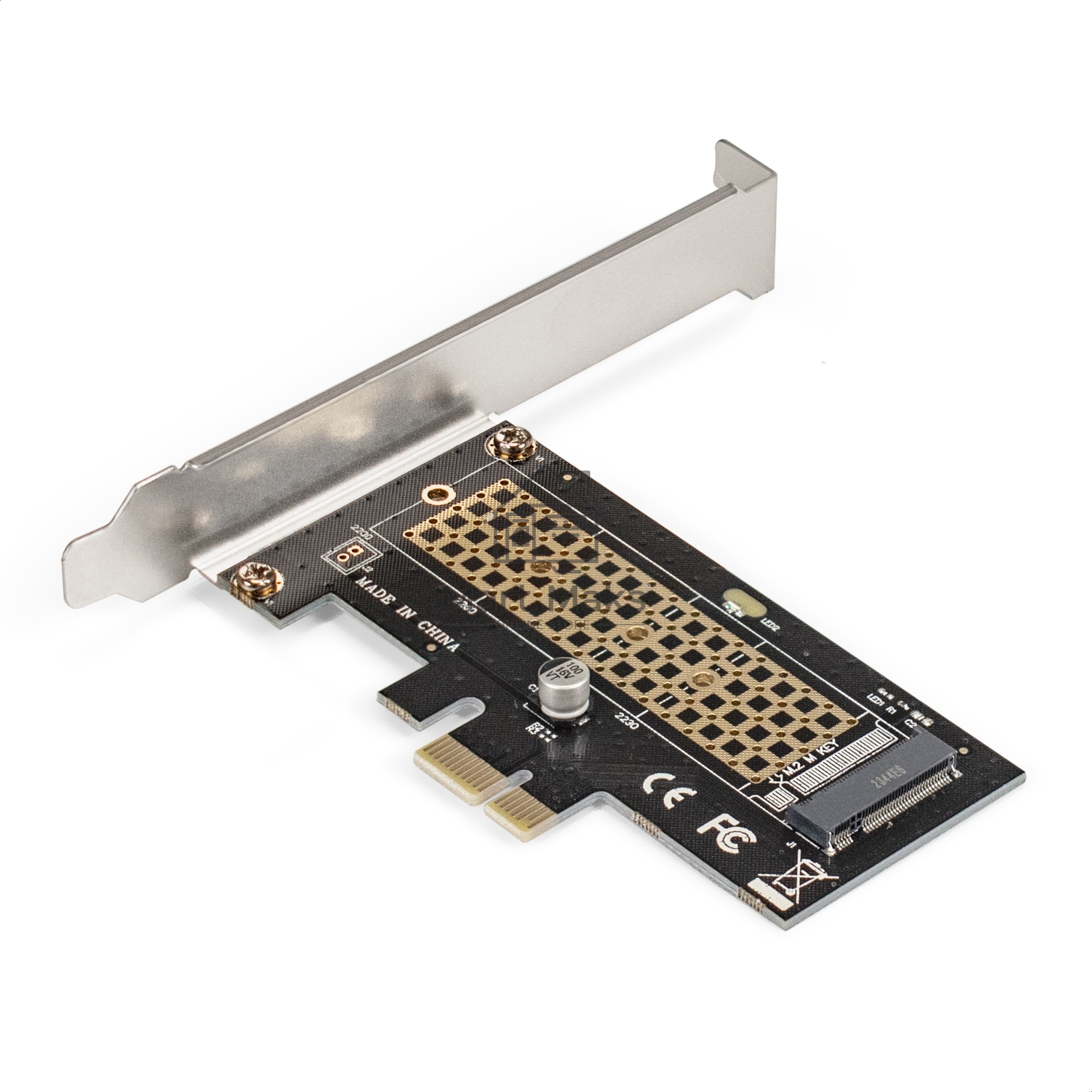 Переходник ExeGate EXE-597 (M.2 M key -> PCI-E x1 v2.0, для установки SSD M.2 M key в слот PCI-E)