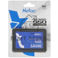 Накопитель SSD Netac SA500, 480Gb, SATA III, 2.5