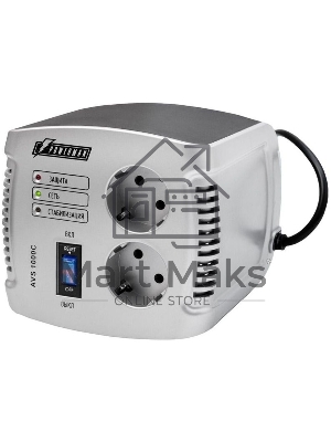 Сетевой фильтр Powerman Стабилизаторы напряжения AVS 1000 C Black\Silver (1000ВА,5А,КПД 98%,без индикации,настольный)