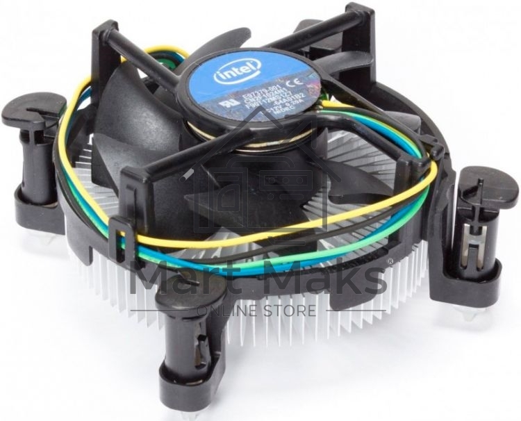 Кулер Intel E97379серебристый/черный 90мм алюминий 2500rpm 27db 4-pin 73W 58мм