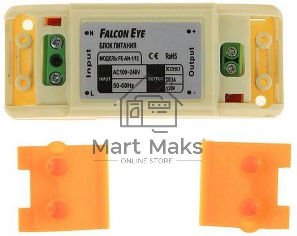 Блок питания Falcon Eye FE-AN-1/12 Входное напряжение 87-264V, Выходное 12V, Номинальный ток 1A