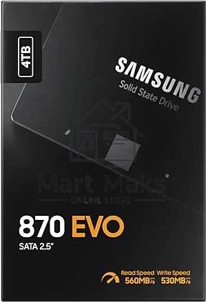 Накопитель SSD Samsung 4TB 870 EVO, V-NAND, 2.5