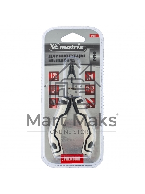 Длинногубцы Matrix Mini, 125 мм, прямые, авторазжим, PRO