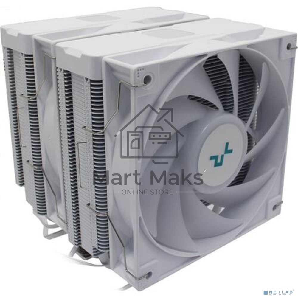 Кулер для процессора DEEPCOOL AG620 DIGITAL WH ARGB белый, 120 мм, алюминий/медь, 1950 об/мин, 29.4 дБ, 4 pin, 260 Вт, 161 мм