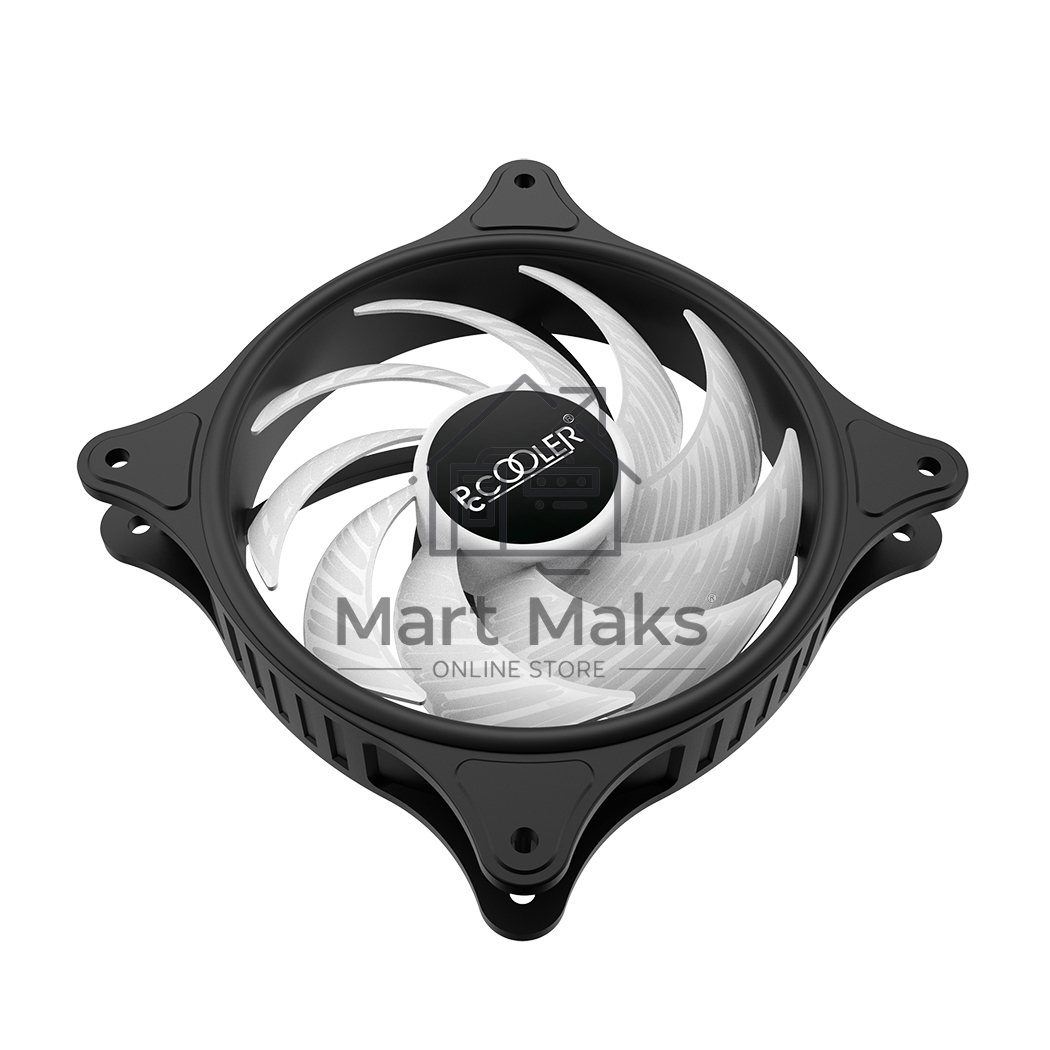 Вентилятор для корпуса PCCooler FX 120 ARGB черный, 120 мм, 2000 об/мин, 33.2 дБ, 4 pin