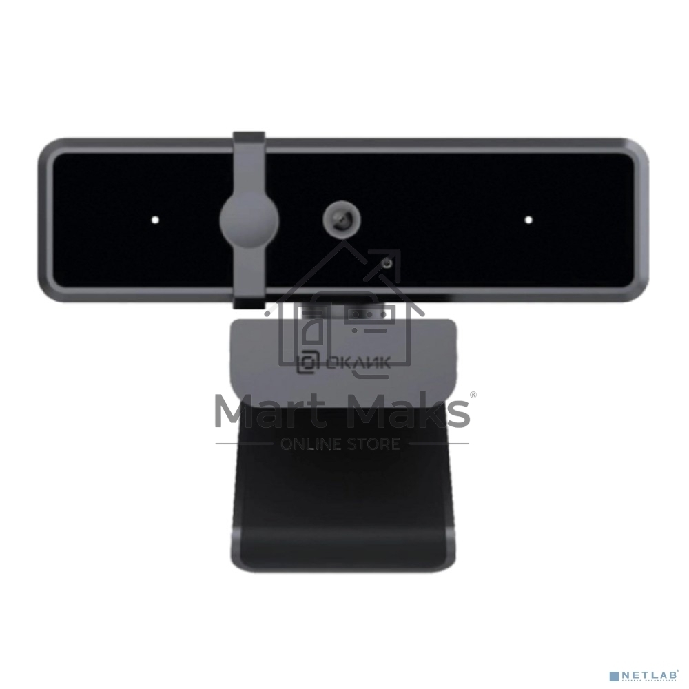 Камера Web Оклик OK-C35 черный 4Mpix (2560x1440) USB2.0 с микрофоном