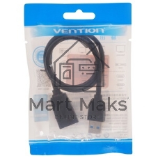 Кабель Vention USB 3.2 Gen2 CM/CM - 1м. черный 5А PD100W, шт.