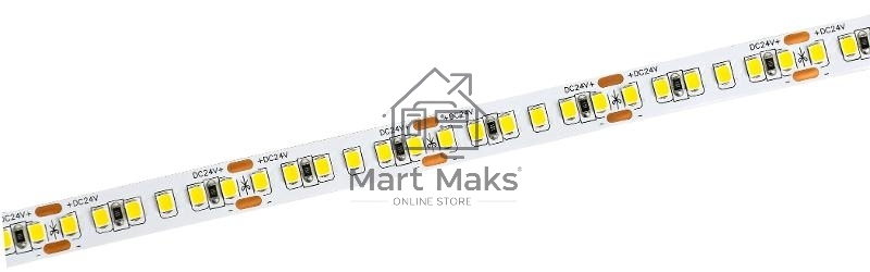 Лента светодиодная 5м SMD2835 168LED/м 14Вт/м IP20 ширина 10мм 24В нейтральный белый
