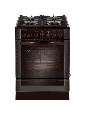Плита комбинированная Gefest 6502-03 0030 коричневый, конфорок 4 газовых, духовка 55 л, 60 см x 85 см x 60 см