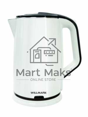 Чайник электрический Willmark WEK-2012PS белый/черный, 2.0 л, 2000 Вт