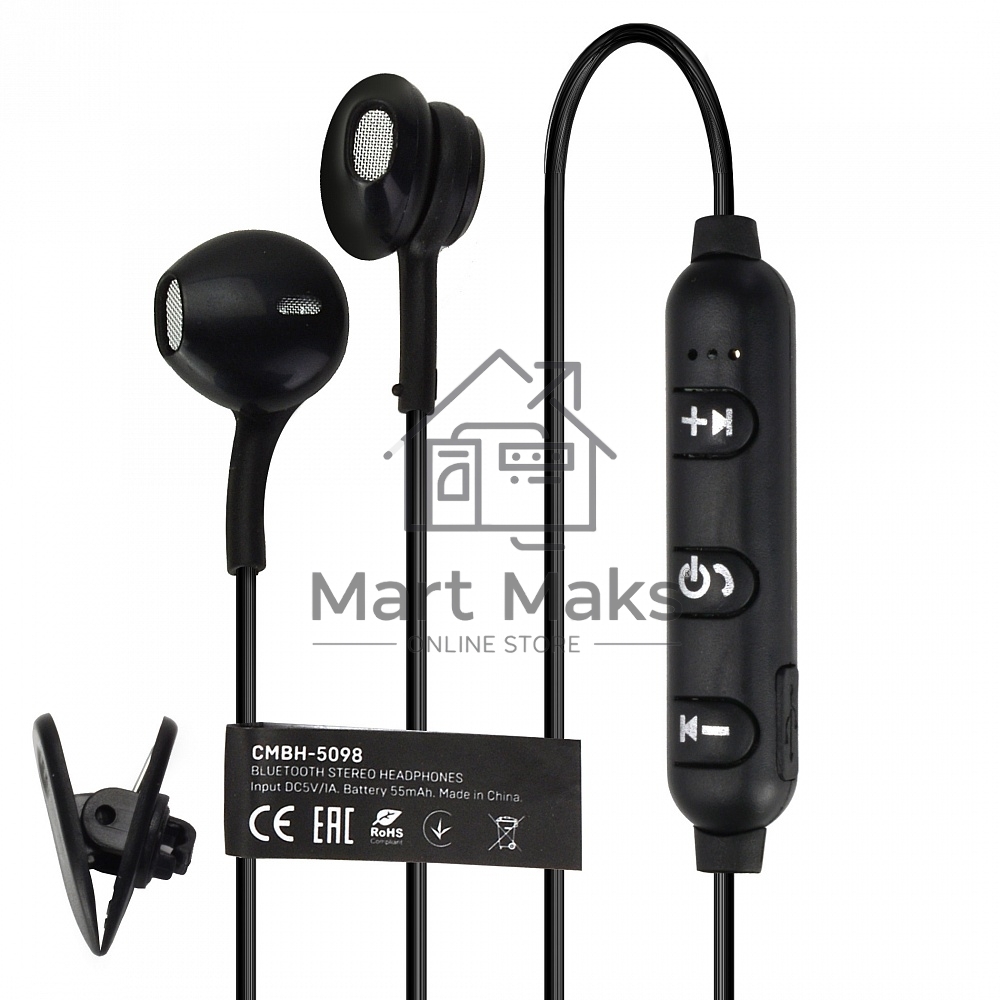 Наушники беспроводные Crown CMBH-5098 черный