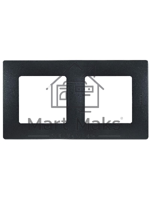 Рамка 2поста антрацит ETIKA Рамка 2поста антрацит