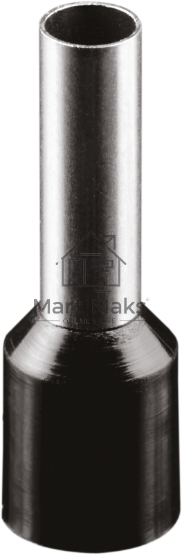 Наконечник-гильза изол. (НШвИ) 6-12 NET-Е6012 черн. (уп.100шт) Navigator 71099