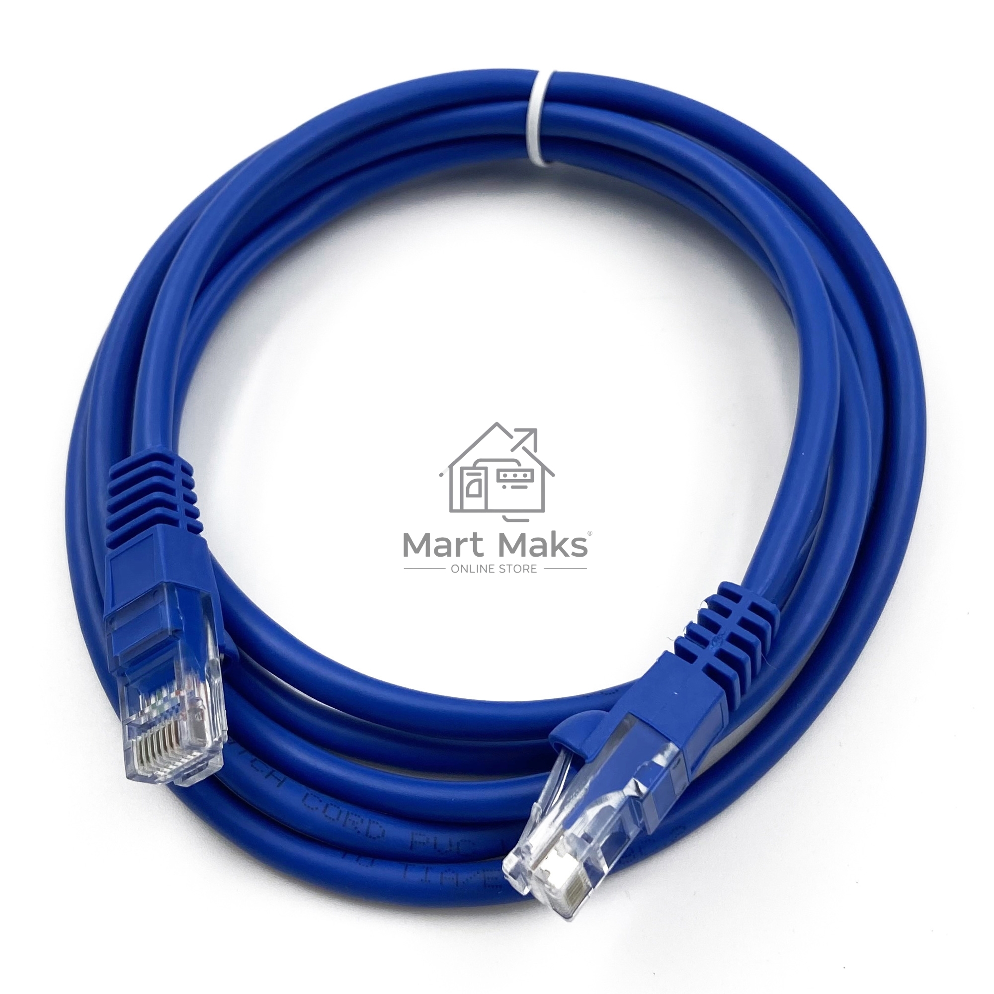 Патч-корд Buro UTP cat5E 2м синий RJ-45 (m)-RJ-45 (m)